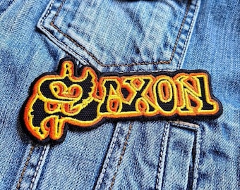 Saxon Heavy Metal Band 1 382951 Aufnäher Aufnäher gestickt zum aufbügeln