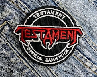 Testament (8) Embroidered Patch Badge Applique Iron on