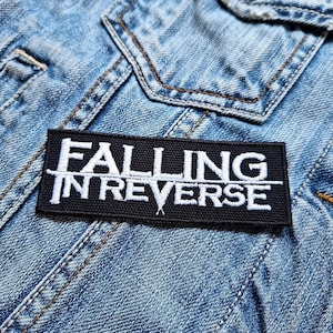 Fallng N Reverse Ron On Patch , Sew On Embrodered Patch Applqu&eacute;s