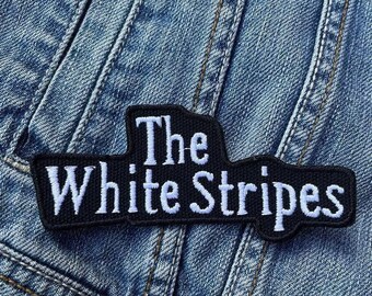 The White Stripes (2).Jpeg Embroidered Patch Badge Applique Iron on