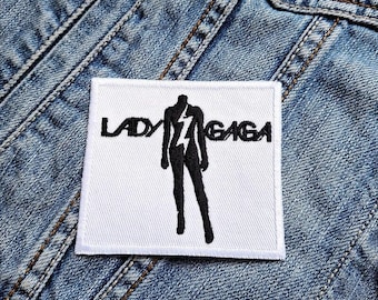 Parche bordado con aplique termoadhesivo Lady Gaga 382384