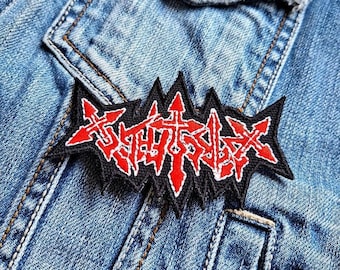 Sarcofago Thrash Und Black Metal Band 382939 Embroidered Patch Badge Applique Iron on