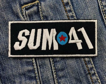 Sum 41 Suem Rock Band Silver 383113 Embroidered Patch Badge Applique Iron on
