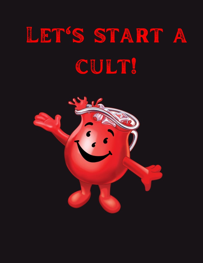 Let's Start a Cult Kool Aid Man T Shirt Etsy Canada