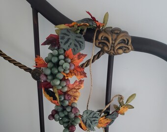 Grapes Leaves crown fall fruitful costume Dionysus Greek God of wine headpiece man wreath Grecian Toga accessories unisex