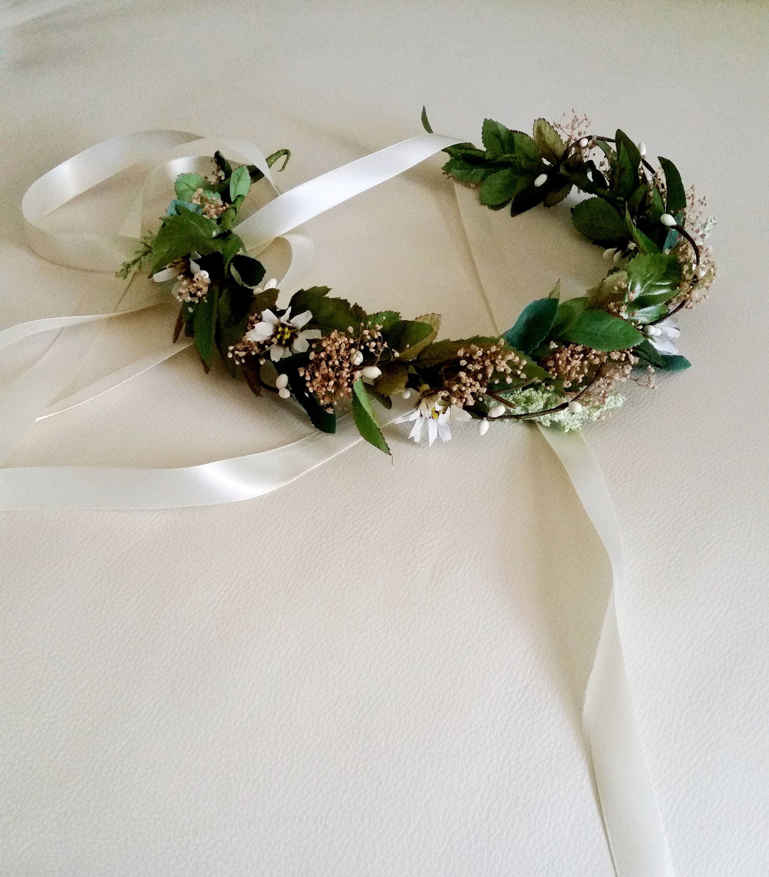 Greek Crowns Wedding Hair Wreath Accessories Stefana Flower - Etsy UK