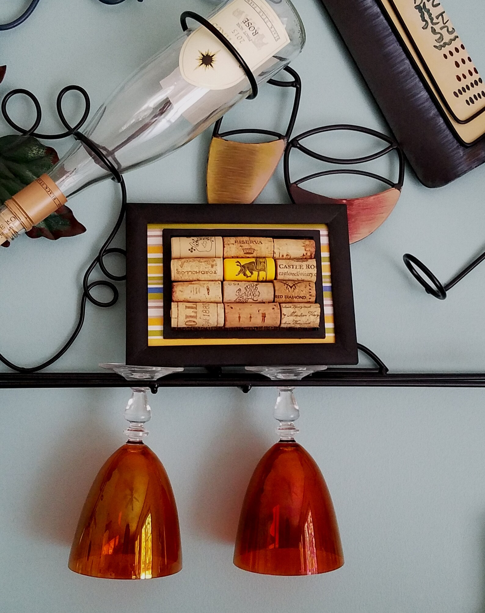 Wine Enthusiast Bar Accessories Home Decor Cork Board Trivet Etsy