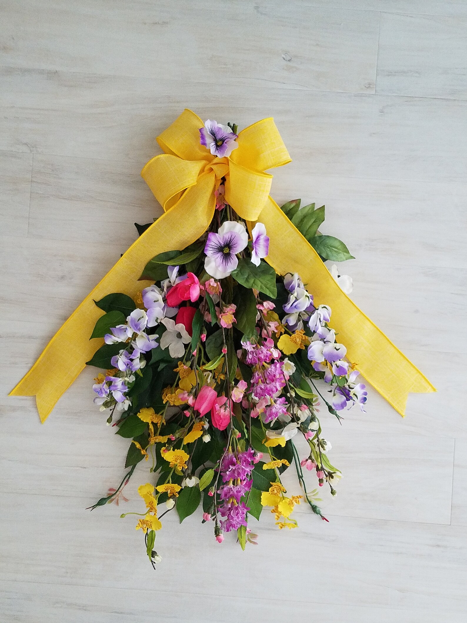 Silk Flower Spray Celebration of Life Memorial Flowers Etsy