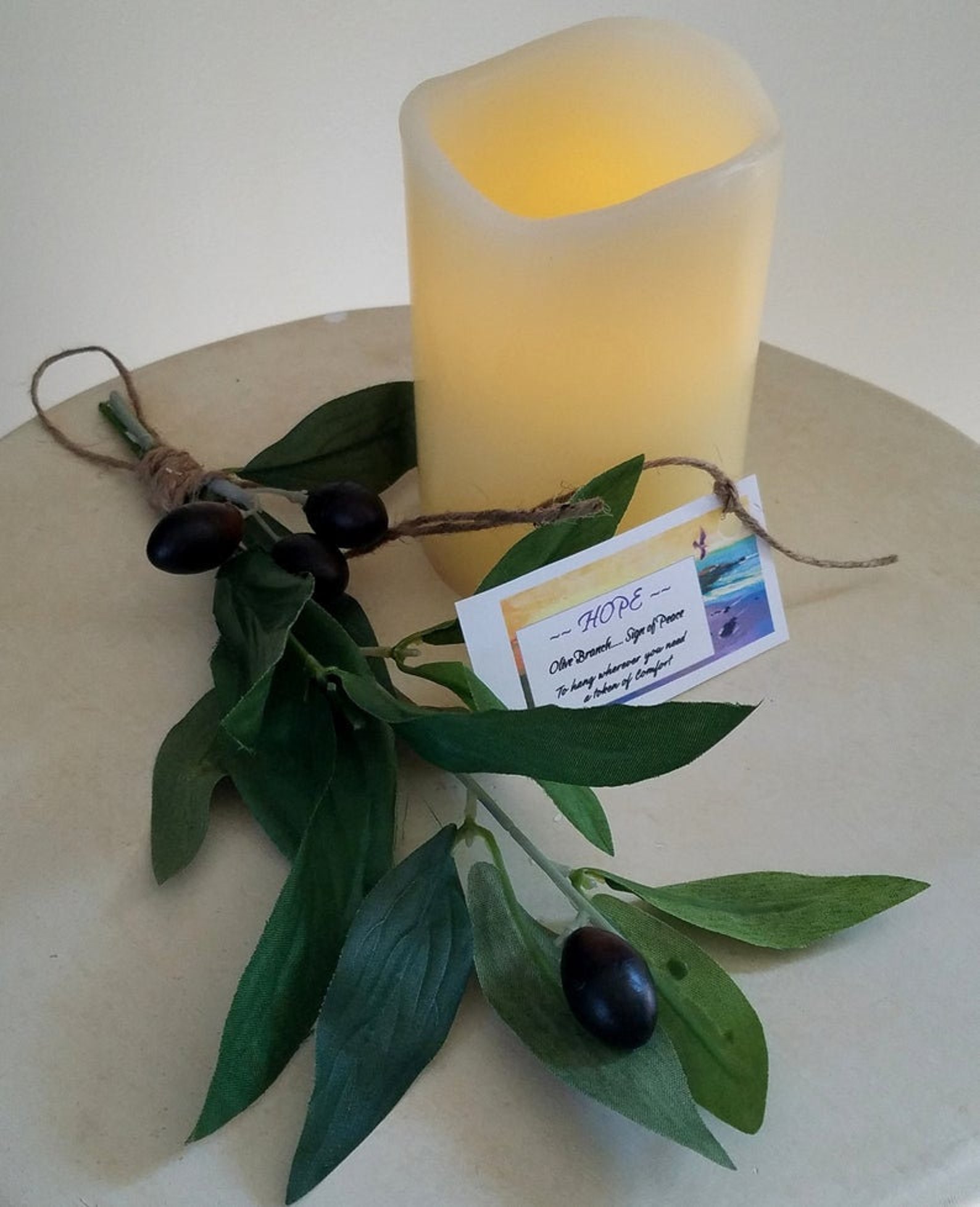 Peace Comfort Gift Olive Branch Swag Hope Inspiration Grief Etsy