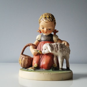 Vintage Hummel Favorite pet girl lamb collectible gift home decor figurine 361 Excellent condition gift West Germany 1960 MI Hummel