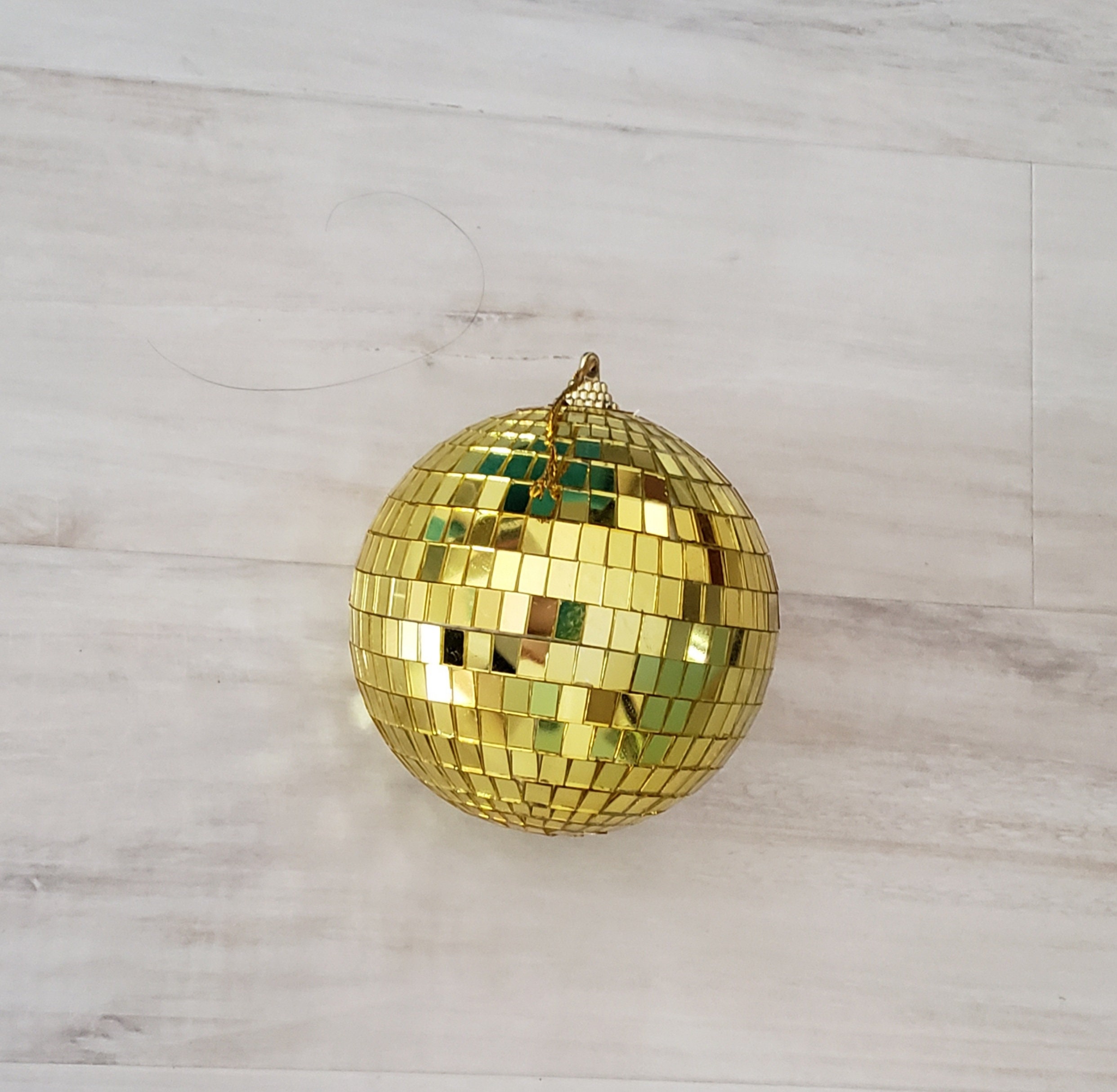 50 Pcs Disco Balls Reflective Disco Ball Decorations Hanging Disco Ball  Ornament Different Sizes Mirror Ball for Home Decor, Party, Club (Gold)