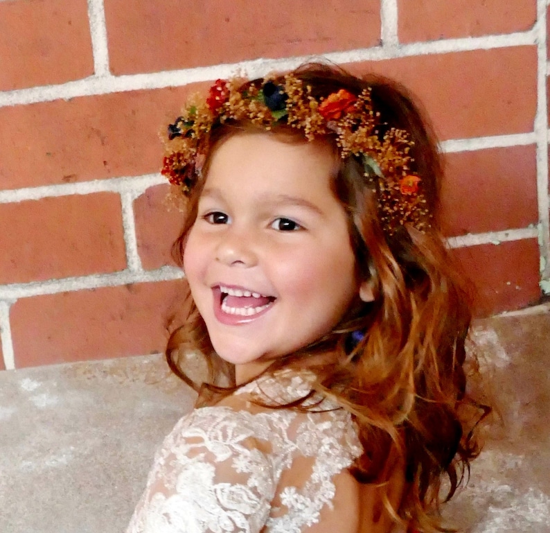 burnt orange headpiece