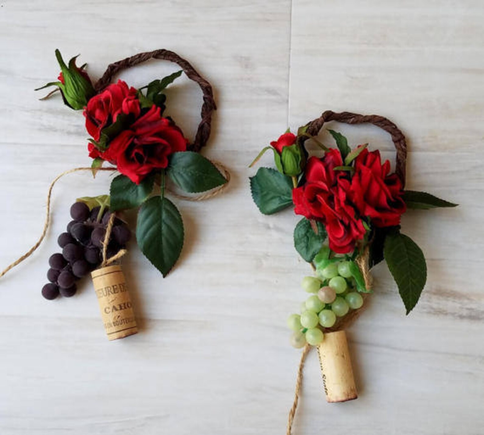 Wine Bottle Toppers Red Italian Event Decoration AmoreBride Etsy