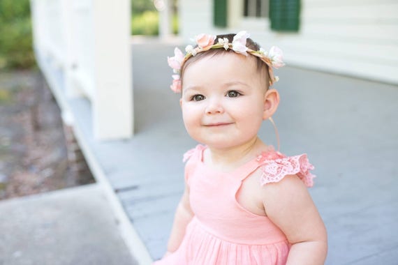baby flower crown headband