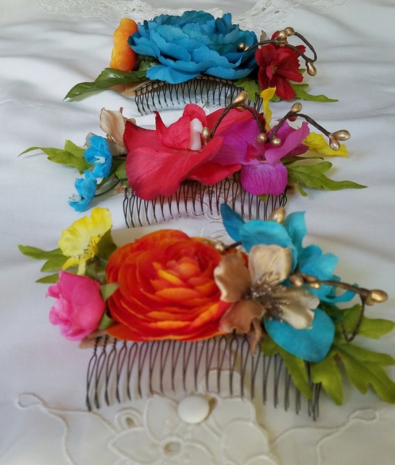 Mexican Hair Comb Accessories Quinceanera Party Birthday Hair Etsy