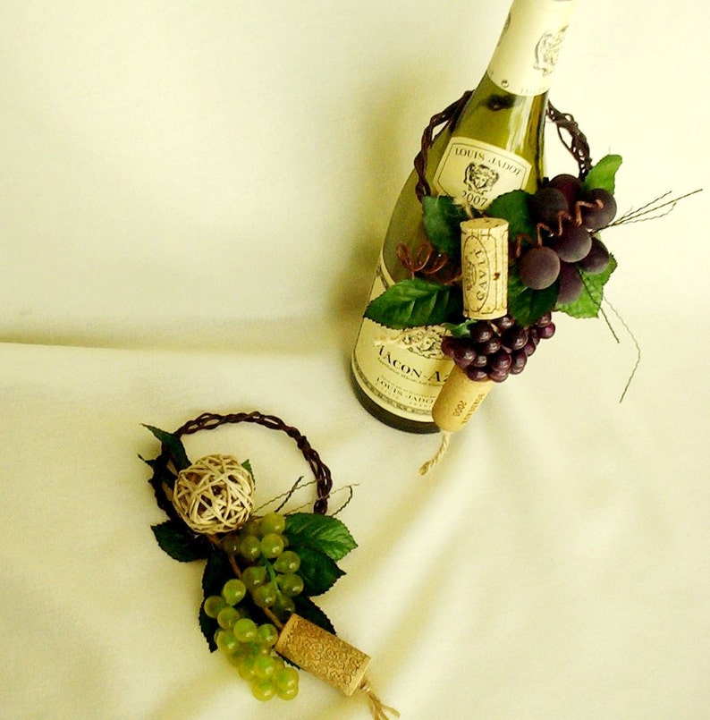 Wedding Centerpieces Vineyard Winery Decor Wine Bottle Topper Etsy