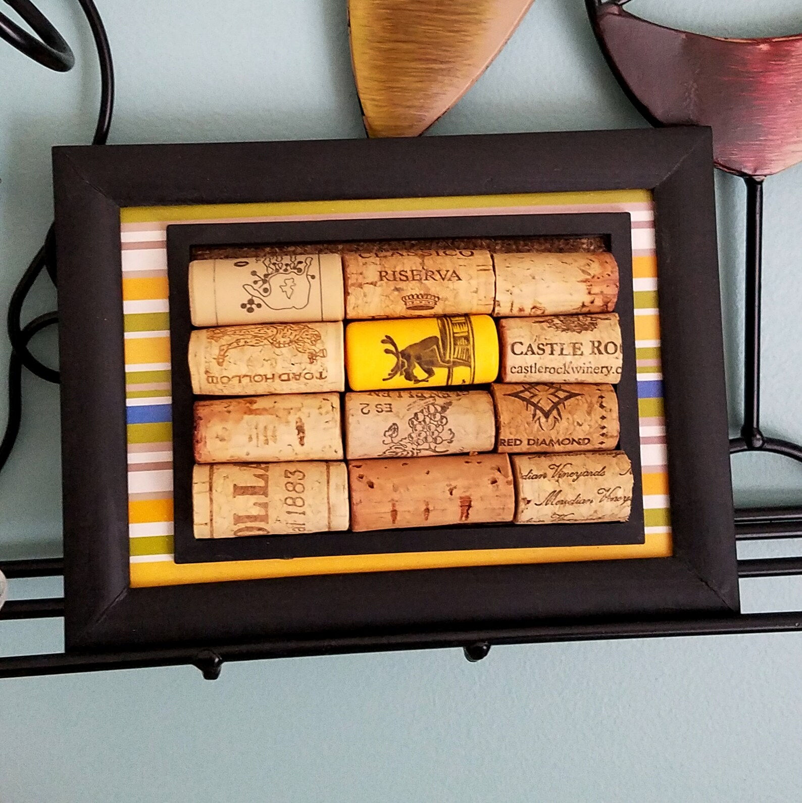 Wine Enthusiast Bar Accessories Home Decor Cork Board Trivet Etsy