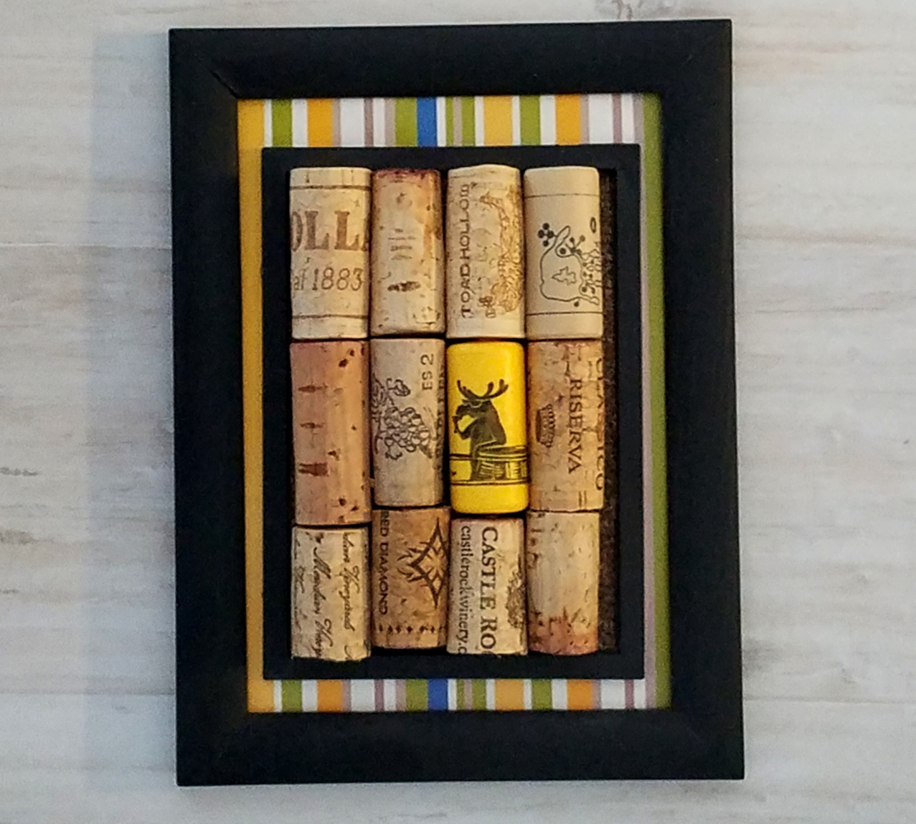 Wine Enthusiast Bar Accessories Home Decor Cork Board Trivet Etsy