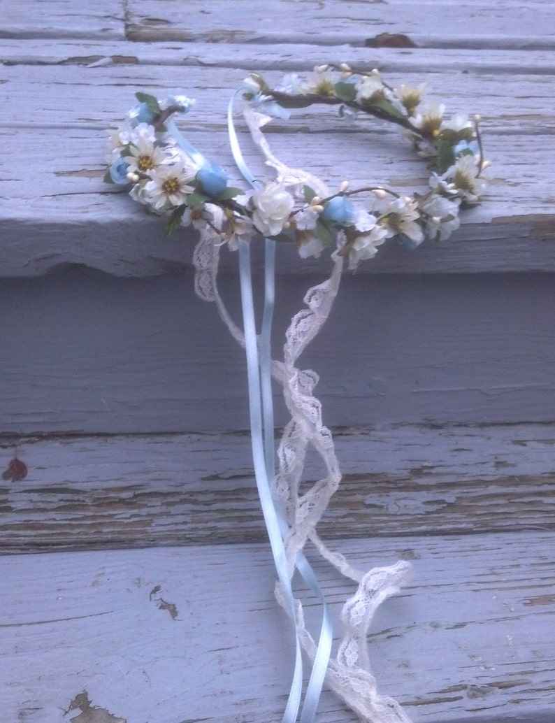 Maternity Photo Shoot Flower Crown by Amorebride Baby Blue Etsy