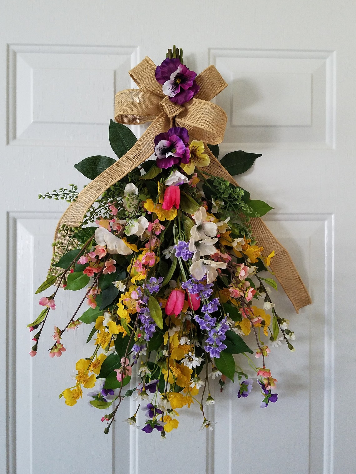 Silk Flower Spray Celebration of Life Memorial Flowers Etsy