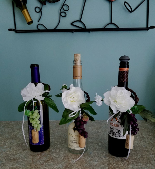 Set Of 8 Bridal Shower Wine Bottle Toppers Centerpieces Party Favor Set Of 8 Bridal Shower Wine Bottle Toppers Centerpieces Party Favor