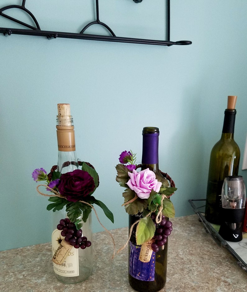 Lavender Bridal Baby Shower Centerpieces Purple Wine Party Etsy