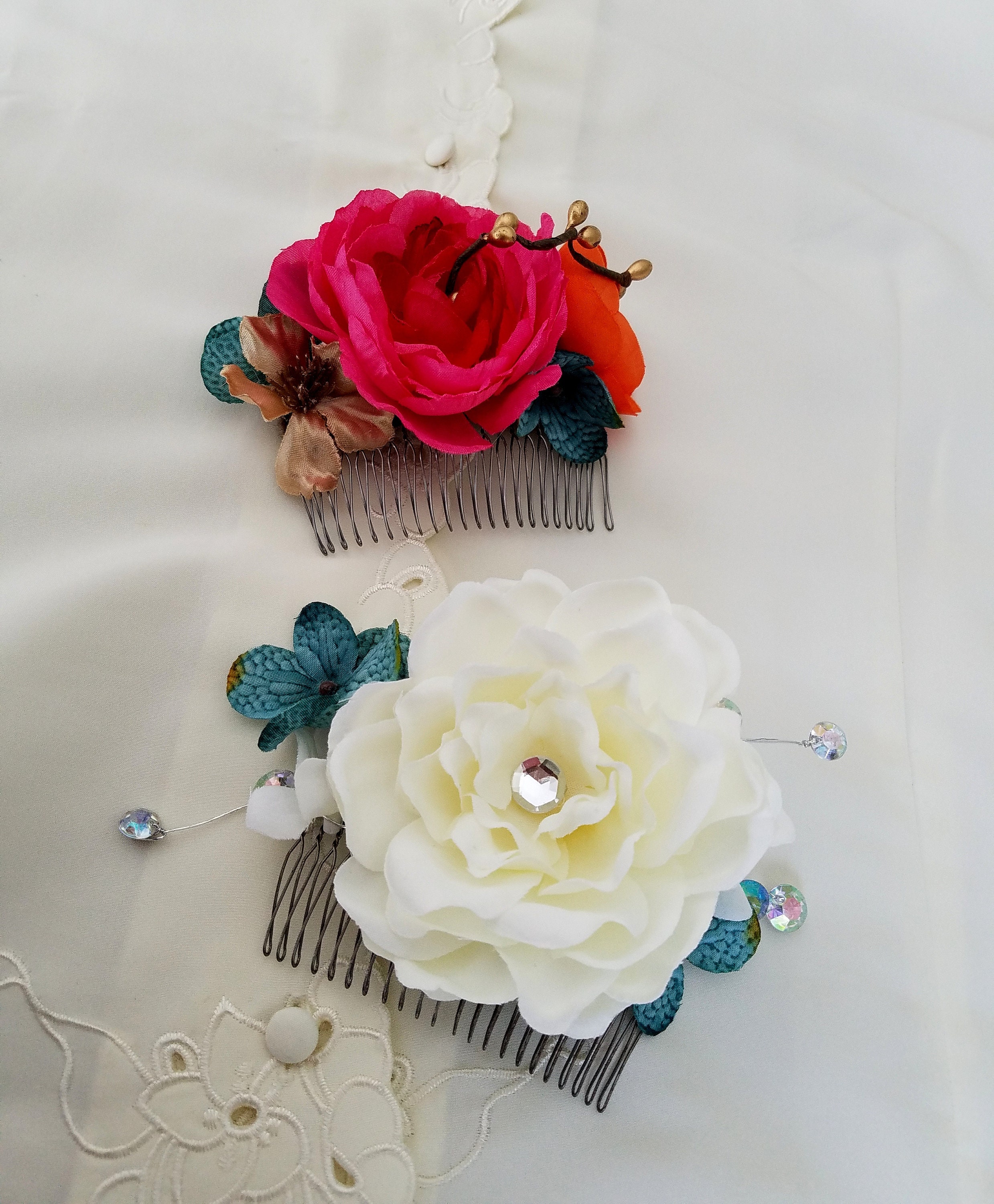 Hair comb Adornments Destination Wedding Bridal party | Etsy