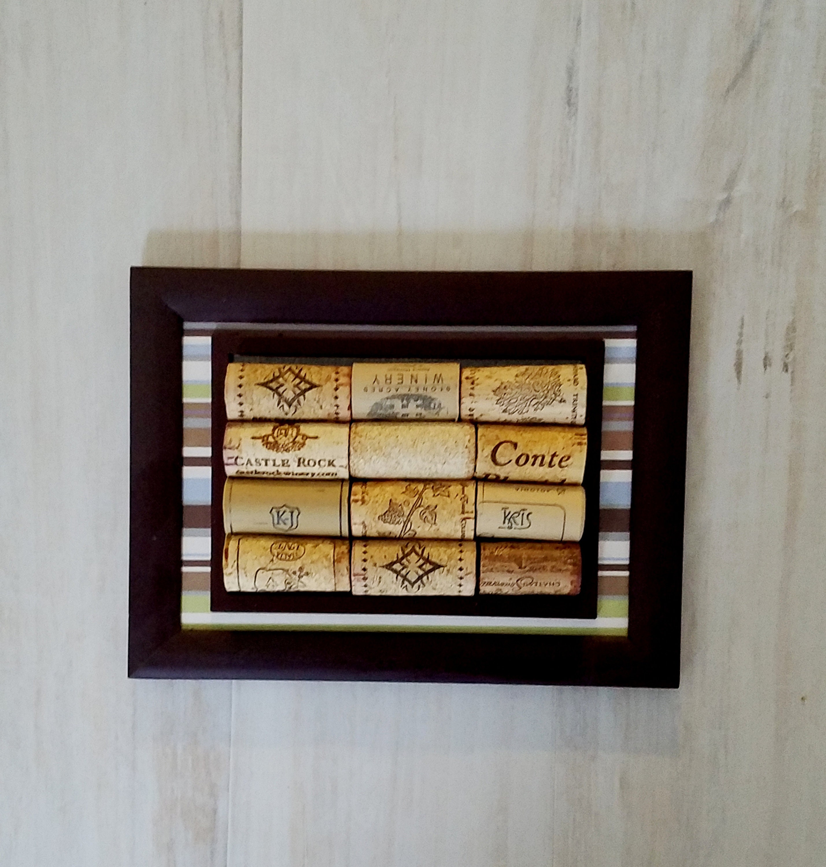 Wine Enthusiast Bar Accessories Home Decor Cork Board Trivet Etsy