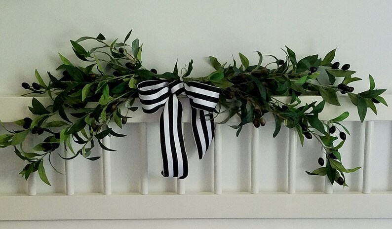 Farmhouse Home Decor Olive Branch Leaf Swag Foliage Artificial Etsy
