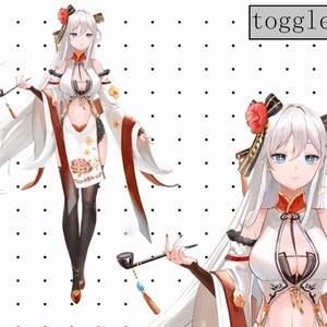 Premade Vtuber Live2D personnalisable | Modifiable et montage | Personnalisé