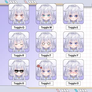 Premade Vtuber Live2D personnalisable | Modifiable et montage | Personnalisé
