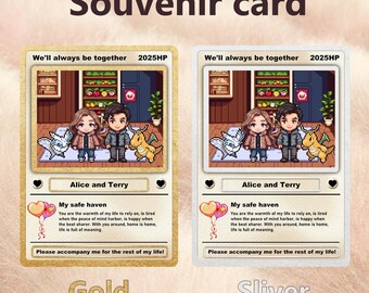 Tarjeta de San Valentín de anime: regalo personalizado para gamers