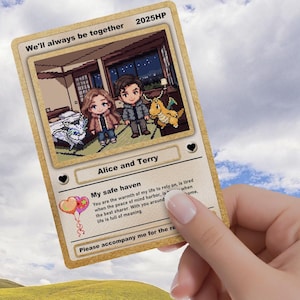 Carte Poke pour la Saint-Valentin - Cadeau personnalisé pour la Saint-Valentin - Cadeau pour la Saint-Valentin - Cadeau Vday pour lui - Cadeau Vday pour elle - Cadeau pour gamer