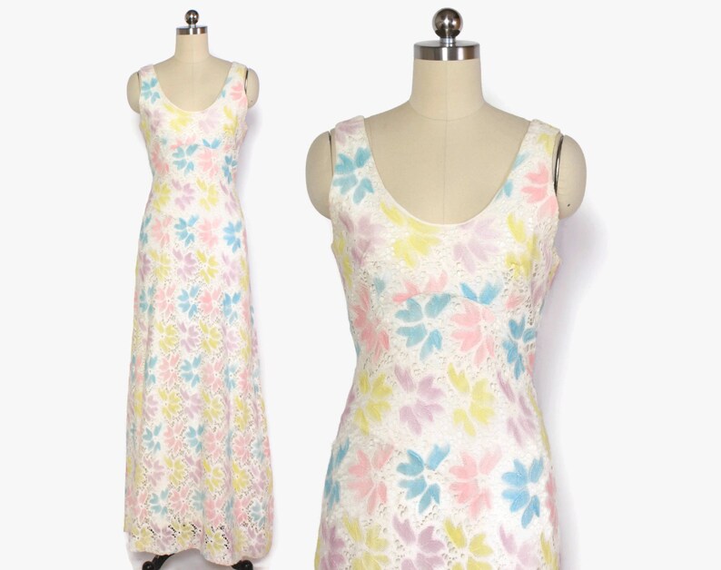 pastel lace dress