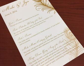 Items Similar To Custom Wedding Program And Or Hindu Muslim Indian