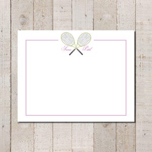 Kids Stationery | Tennis Stationary | Tennis Party | Tennis Thank You | Sports Stationery | Women's Tennis