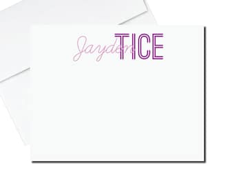 Simple Everyday Name Stationery - Customizable