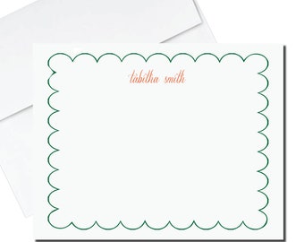 Scallop Stationery // Baby Stationery // Birthday Thank You