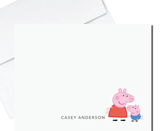 Peppa Pig Stationery | Peppa George Stationery | Preschool Stationery Thank You