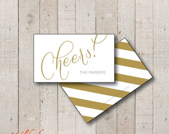 Personalized Wine Tag | Hostess Gift Tag, Champagne Favor (Set of 10)