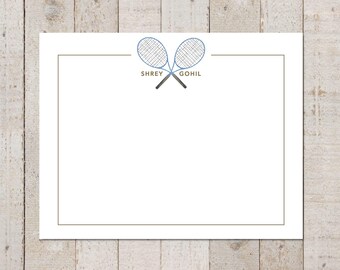 Personalized Tennis Stationery | Thank You Cards
