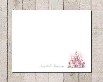 Personalized Castle Stationery | Princess Notecards Set