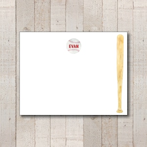 Baseball Stationery // Softball Stationery // Baseball Thank You // Sports Stationery | Baseball notecards
