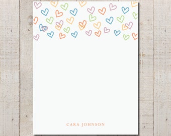 Raining Hearts Valentine Notes | Valentine's Cards | Heart Notes | Cute Heart Note