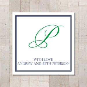 A gift from sticker - personalized | family label