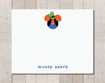 Goofy Stationery | Disney Stationery | Personalized Mickey Stationery