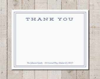 Personalized Family Thank You Cards with Address