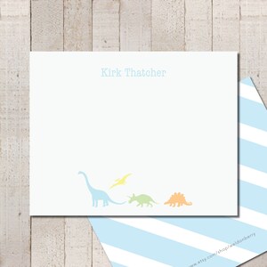 Dinosaur Stationery | Dino | Dinosaur Notecards | Brachiosaurus | Stegasaurus