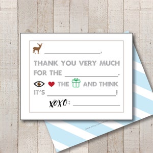 Fill In Thank You // Kids Fill In Thank You // Kids Thank You // Fill In Cards