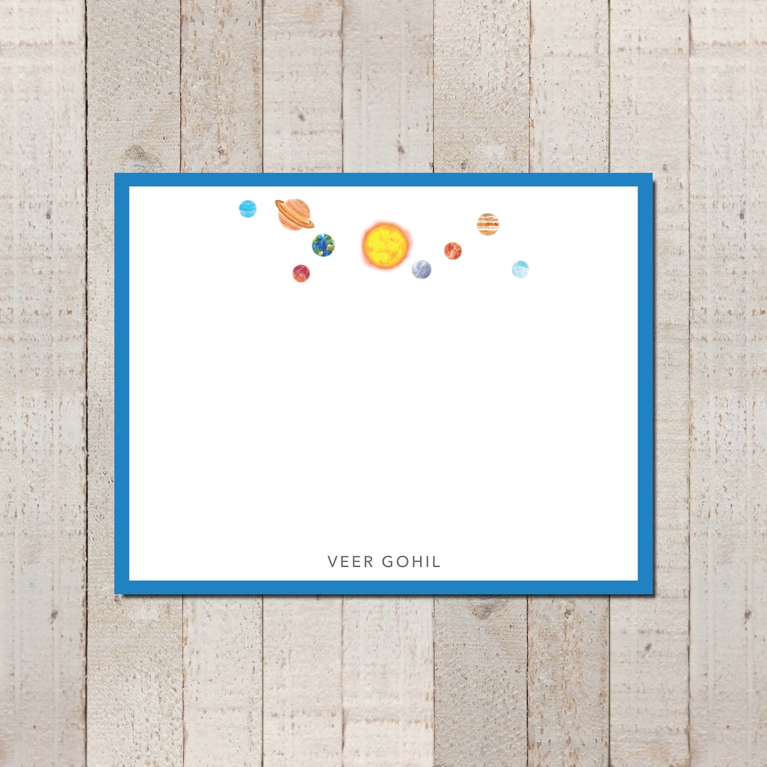 Boys Stationery | Solar System Stationery | Space Stationery | Planet ...